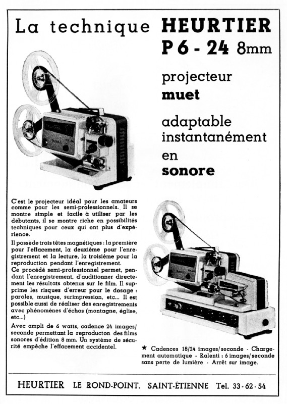 Projecteur Sonore Cinéma Vintage Heurtier – 1958 – Pièce De Collection